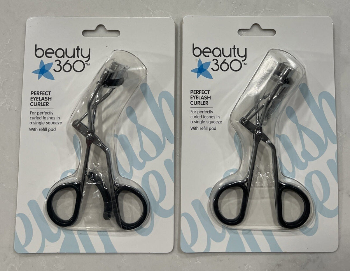 Eyelash Curler with Refill Pads - Lot of 2 Perfect for Natural Curling