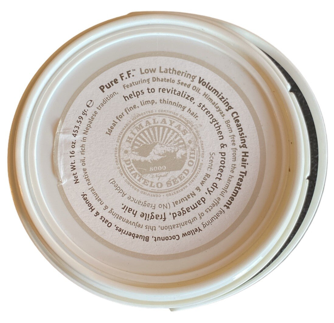 Pure Fragrance-Free Cleansing Hair Treatment 16 oz - Low Lathering, Sealed
