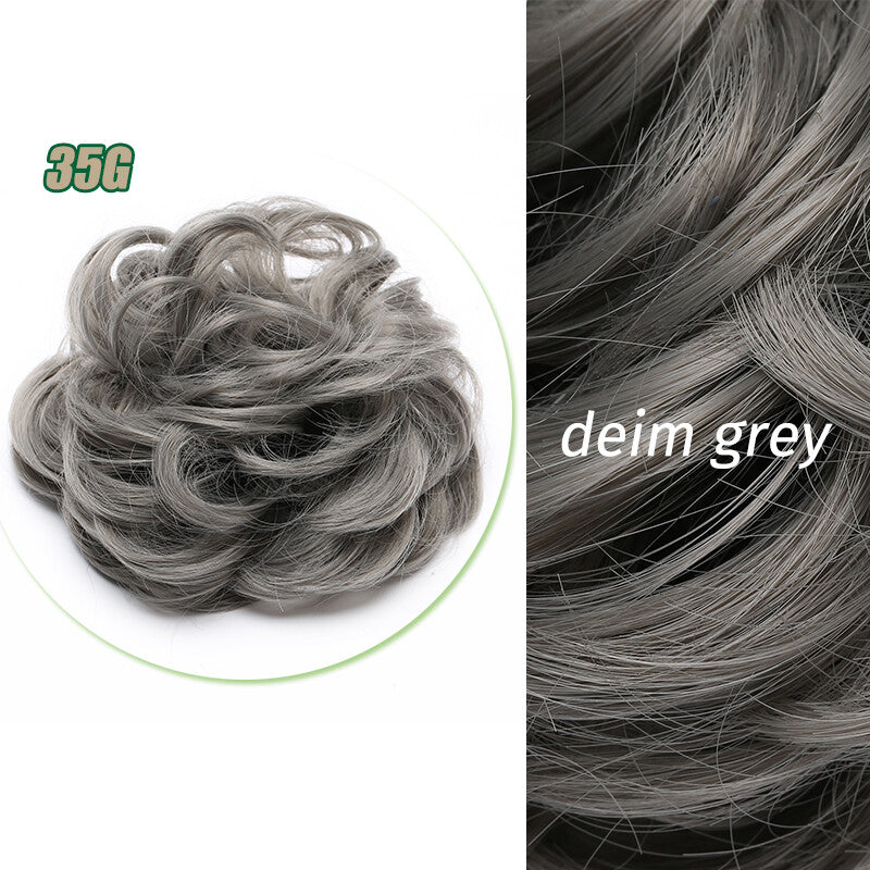 Curly Messy Bun Hair Piece Scrunchie Thick Updo Hair Extensions - Real Human Hair