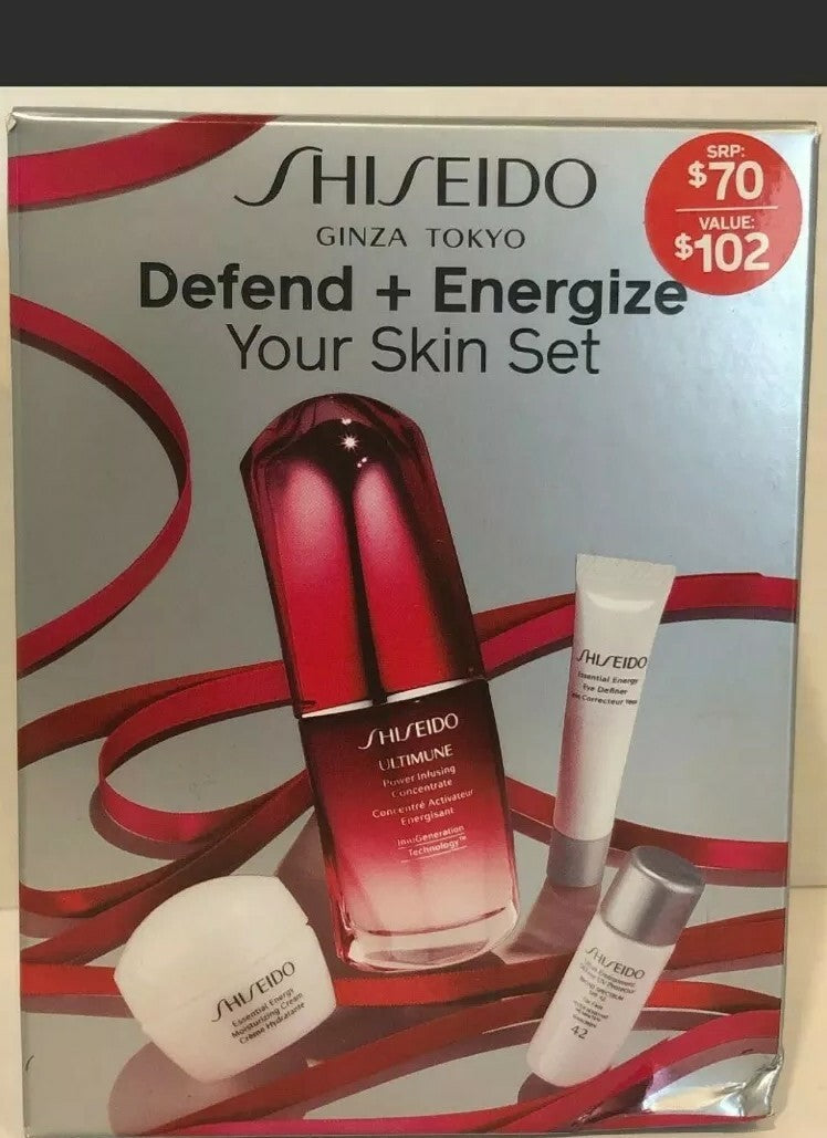 Skin Care Set - Defend and Energize Your Skin by Shiseido - New Box