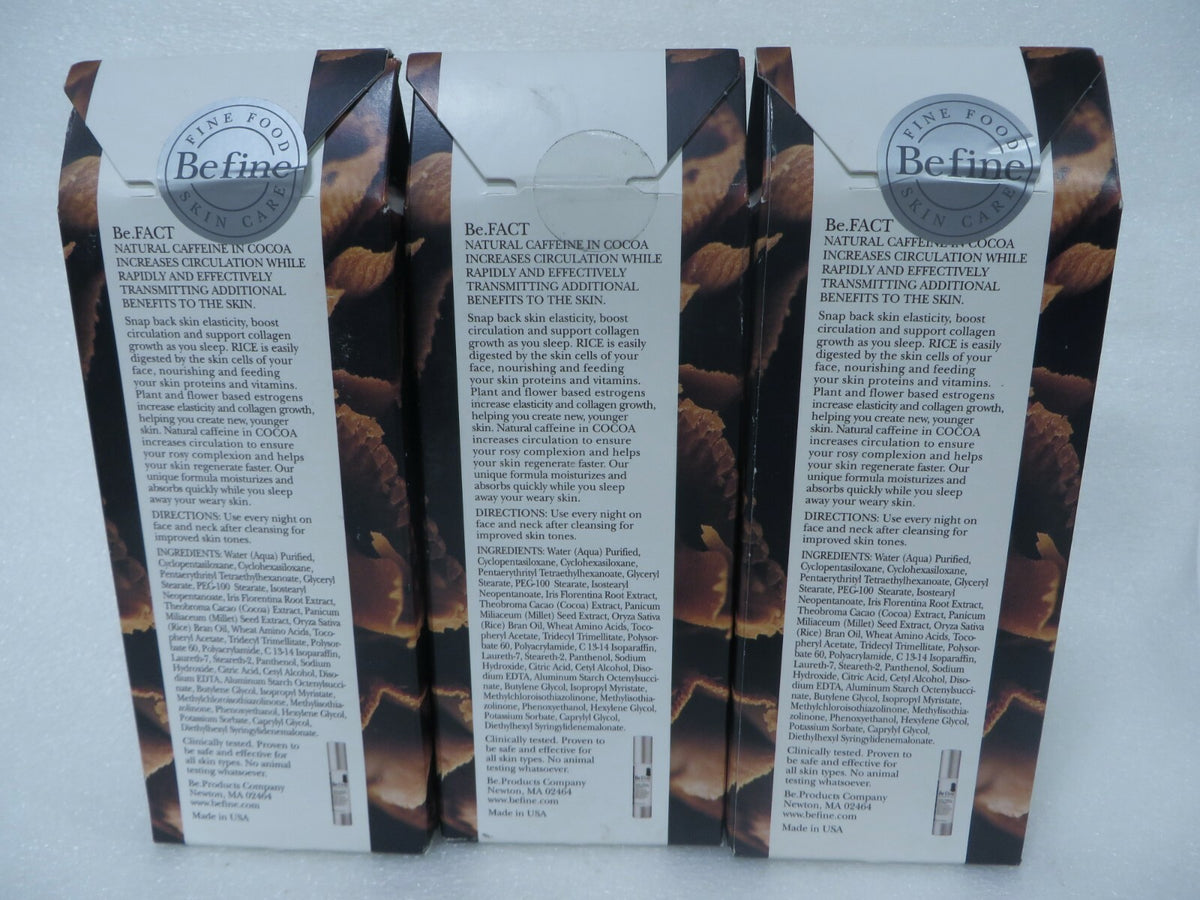 Night Skin Care Cream with Cocoa, Millet & Rice Bran - 1.7 oz Pack of 3