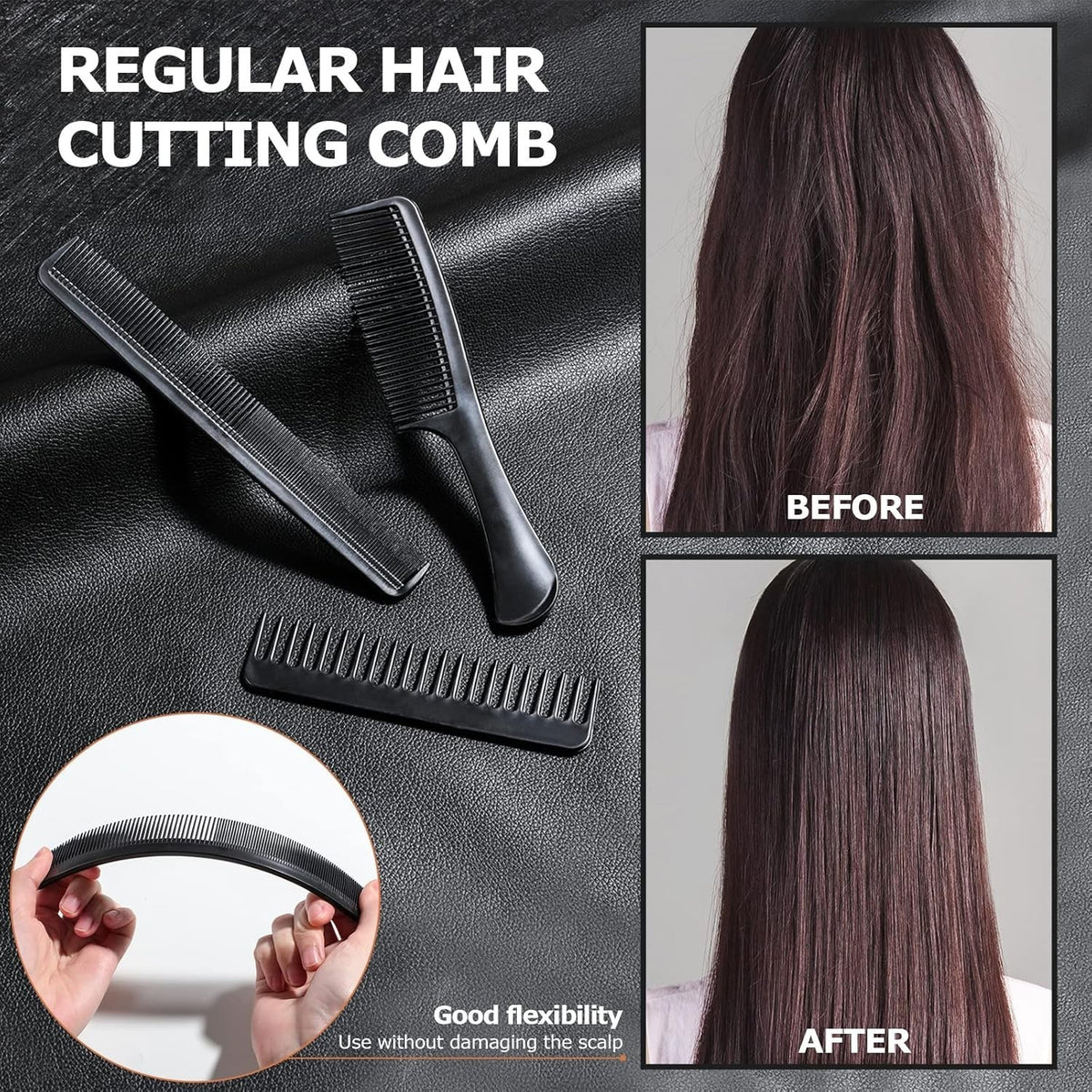 Professional 10-Piece Hair Comb Set for Styling & Volume