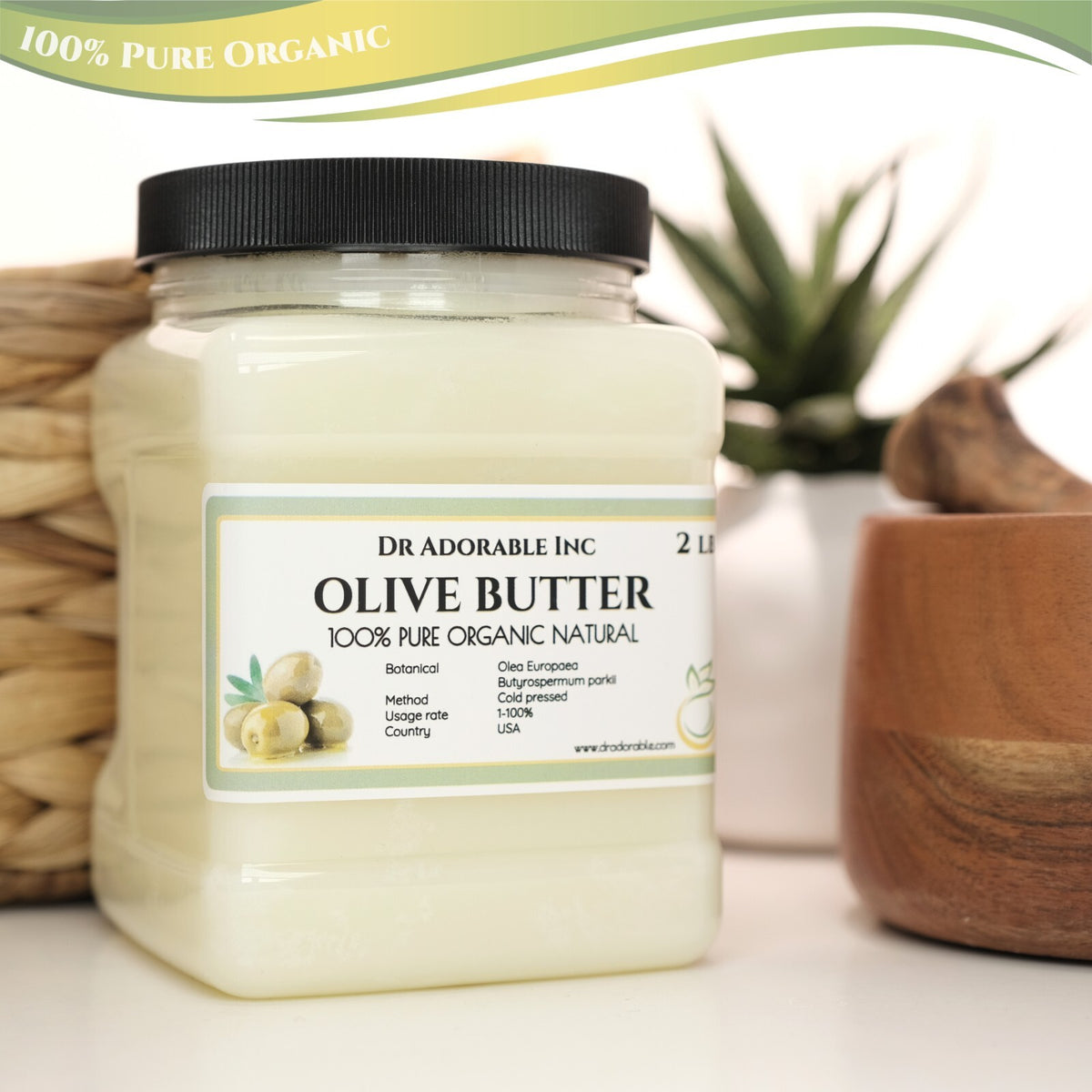 Organic Olive Butter - Pure Cold-Pressed Multi-Purpose