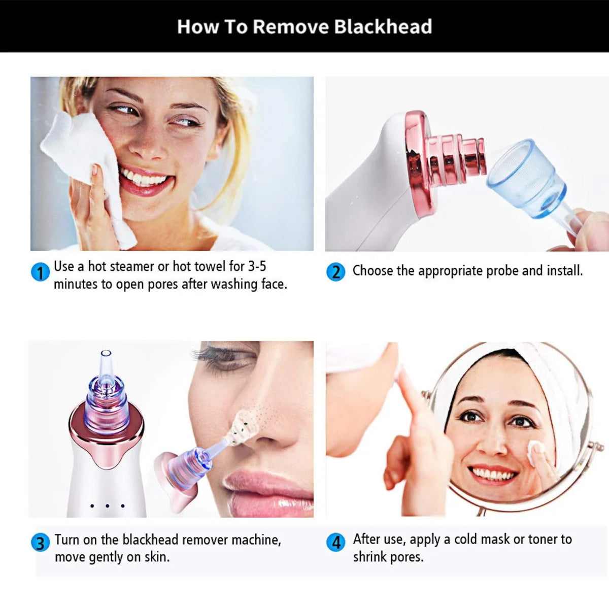 Blackhead Remover Vacuum for Pore Cleansing & Skin Rejuvenation