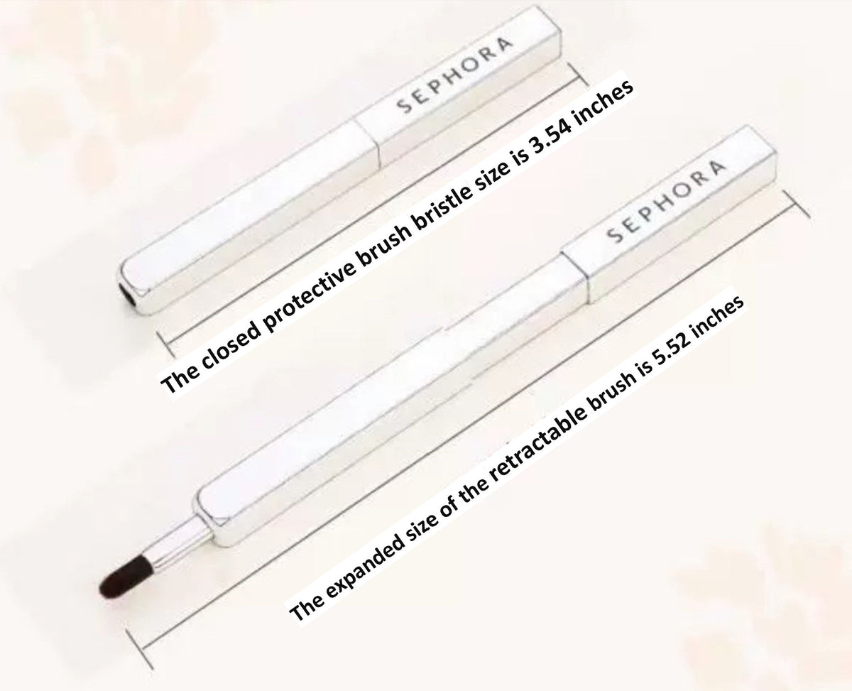 Portable Retractable Lip Brush - Travel Makeup Tool, Authentic