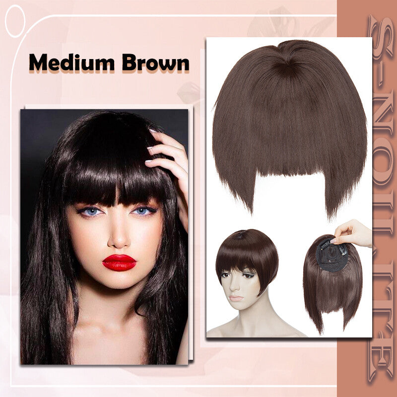 French Style Clip-In Bangs Hair Extensions - 11 Inches Natural Look