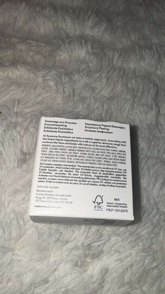 Susanne Kaufmann Enzyme Exfoliator 50ml Facial Exfoliating Treatment