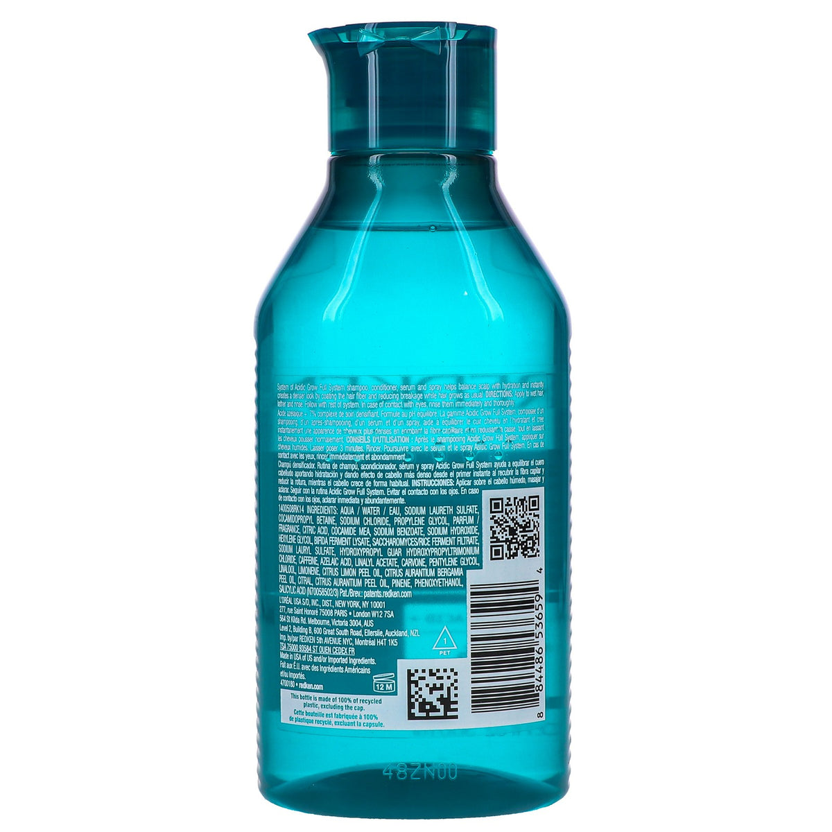 Redken Acidic Grow Full Shampoo 10.1 oz for Thin, Limp Hair - Builds Body & Strength