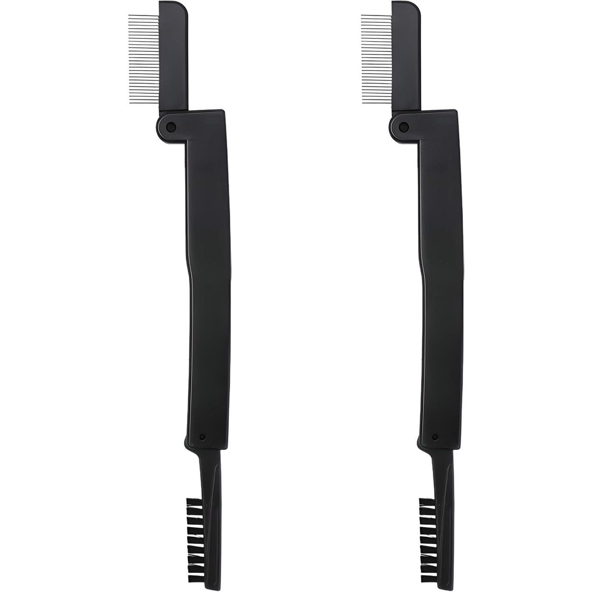 Dual-Sided Folding Mascara and Eyebrow Grooming Brush | Lash Separator & Brow Comb