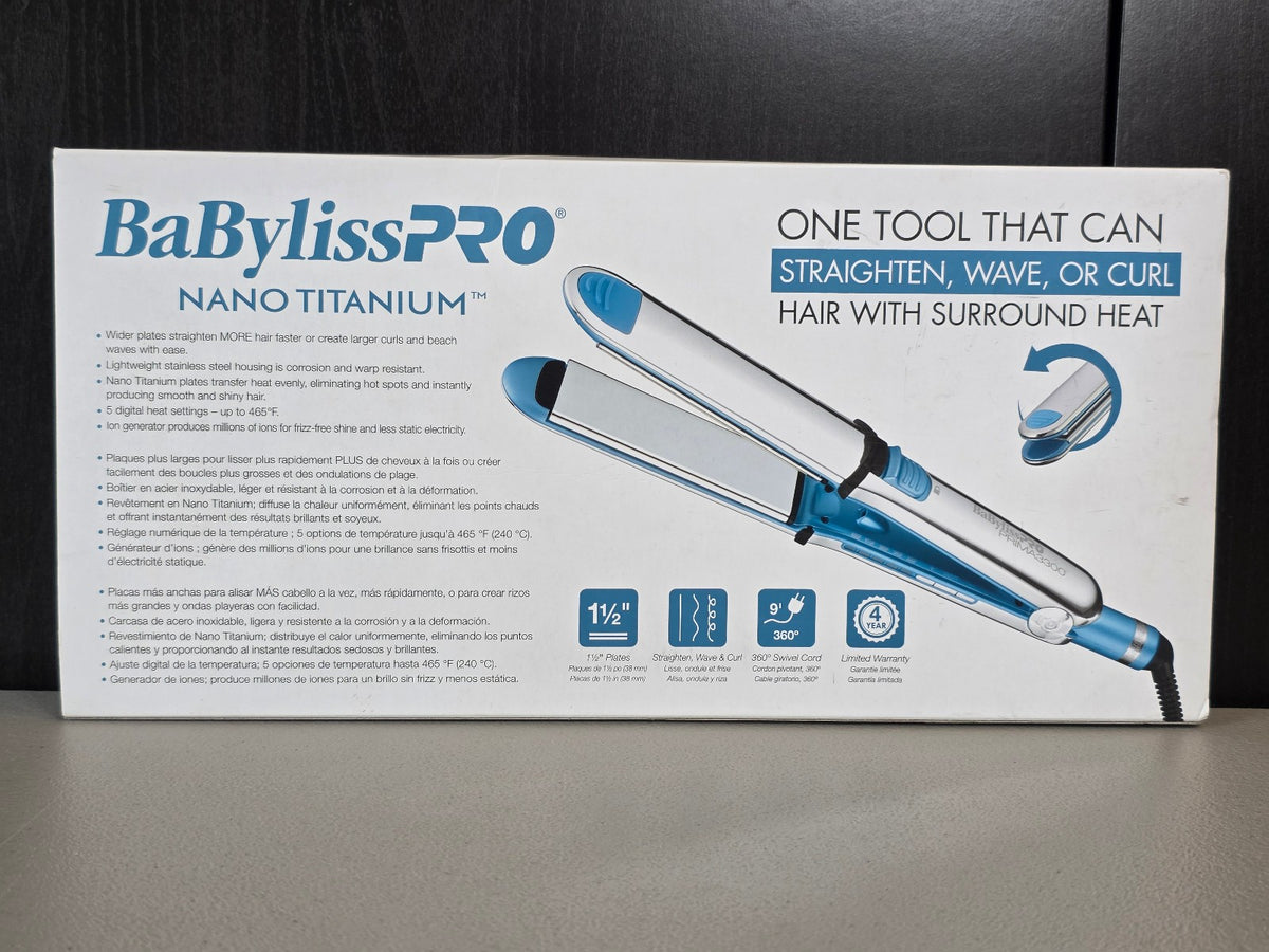 Nano Titanium Styling Iron 1.5 Inch Stainless Steel Flat Iron 465°F