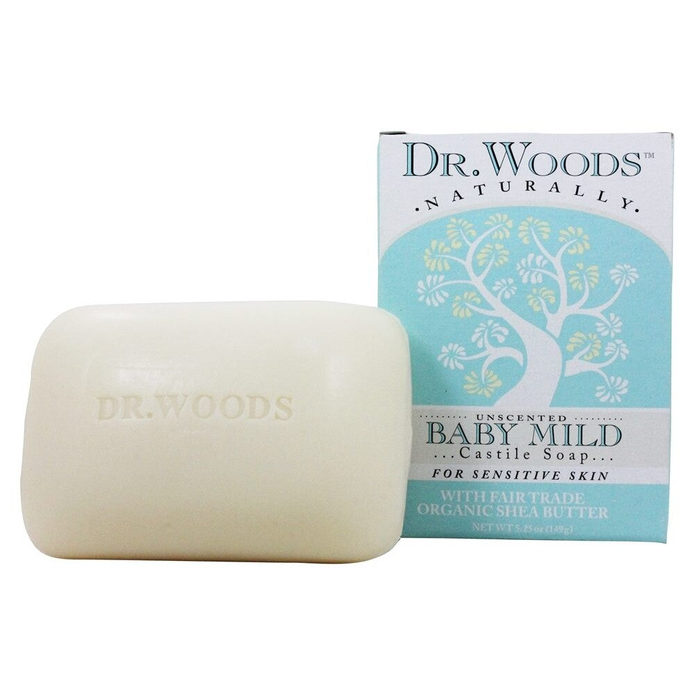 Dr. Woods Baby Mild Castile Bar Soap For Sensitive Skin Unscented,