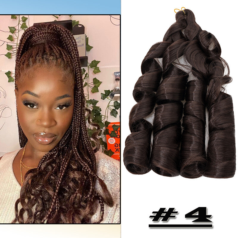 Curly Braiding Hair 24" Wave French Curls Synthetic Extensions
