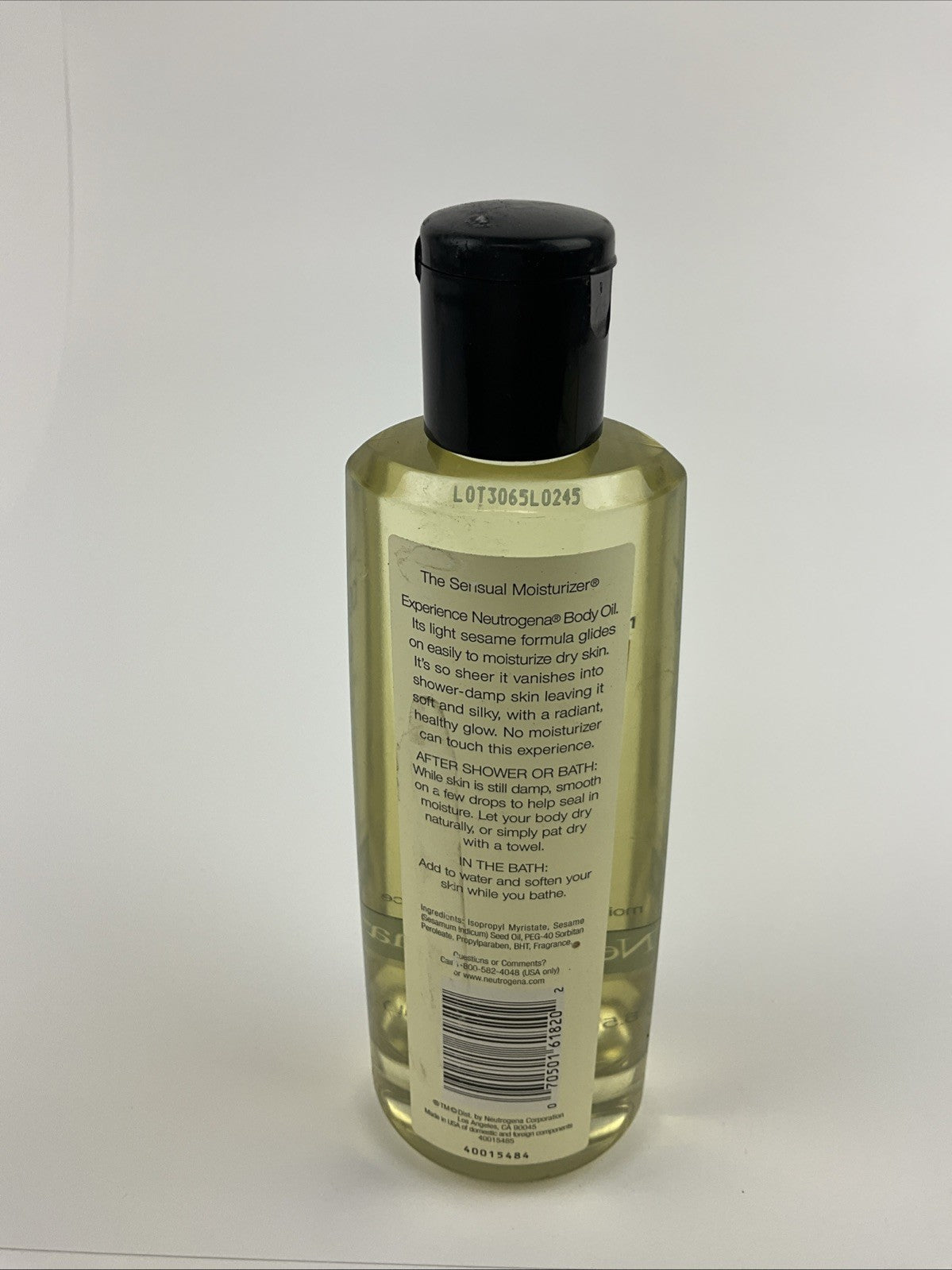 Neutrogena Light Sesame Body Oil 8.5oz Moisturizing Skin Oil