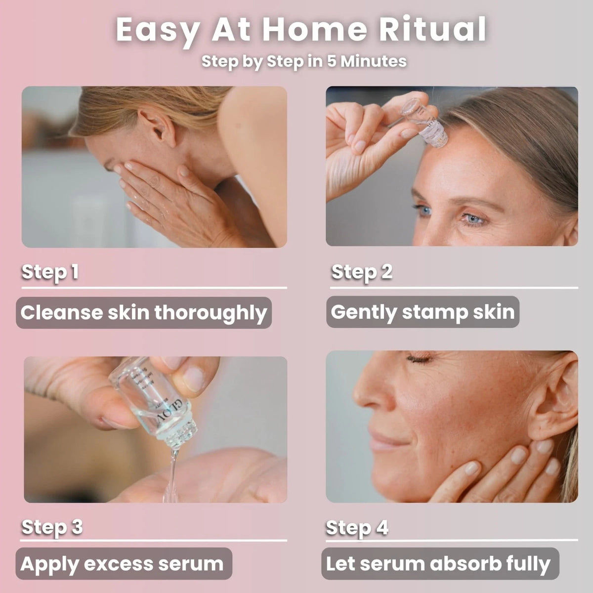 NoBox GLOV Anti-Aging Serum for Face and Lips - 4 Vials