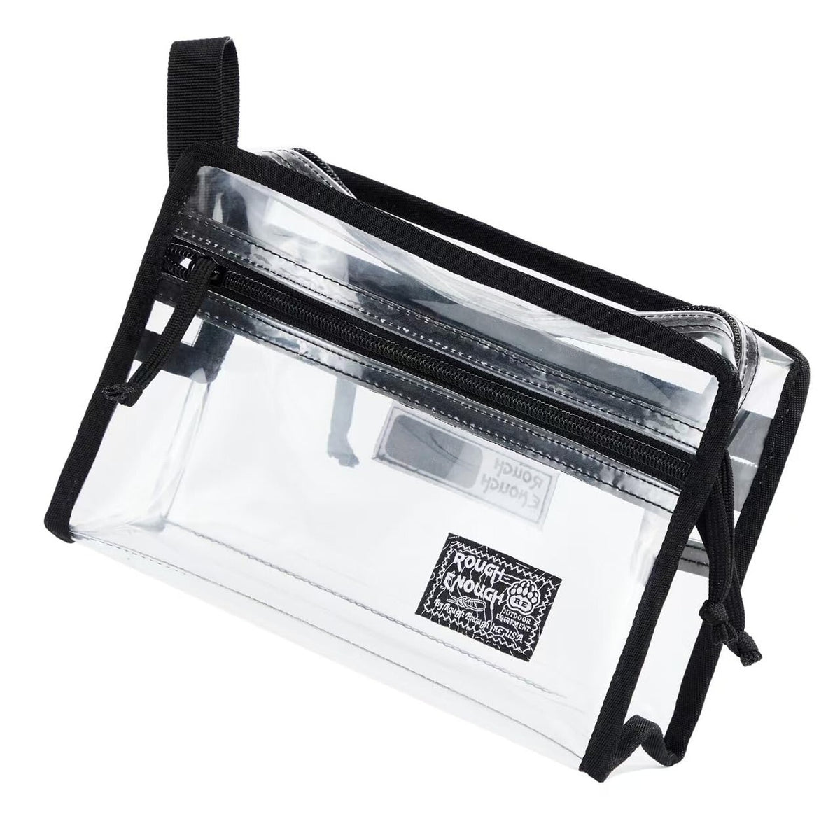 Clear Waterproof Toiletry Bag for Travel Cosmetics & Grooming - 8.5x3.5x5.5 Inches