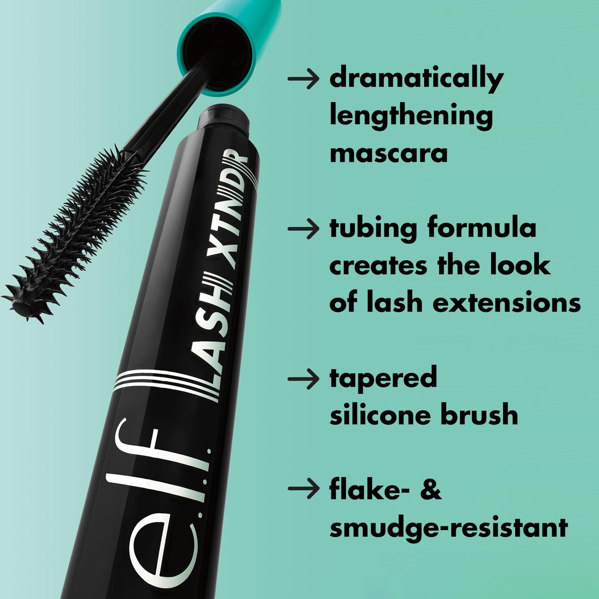 e.l.f. Lengthening Mascara with Tubing Technology - Vegan, 0.25oz