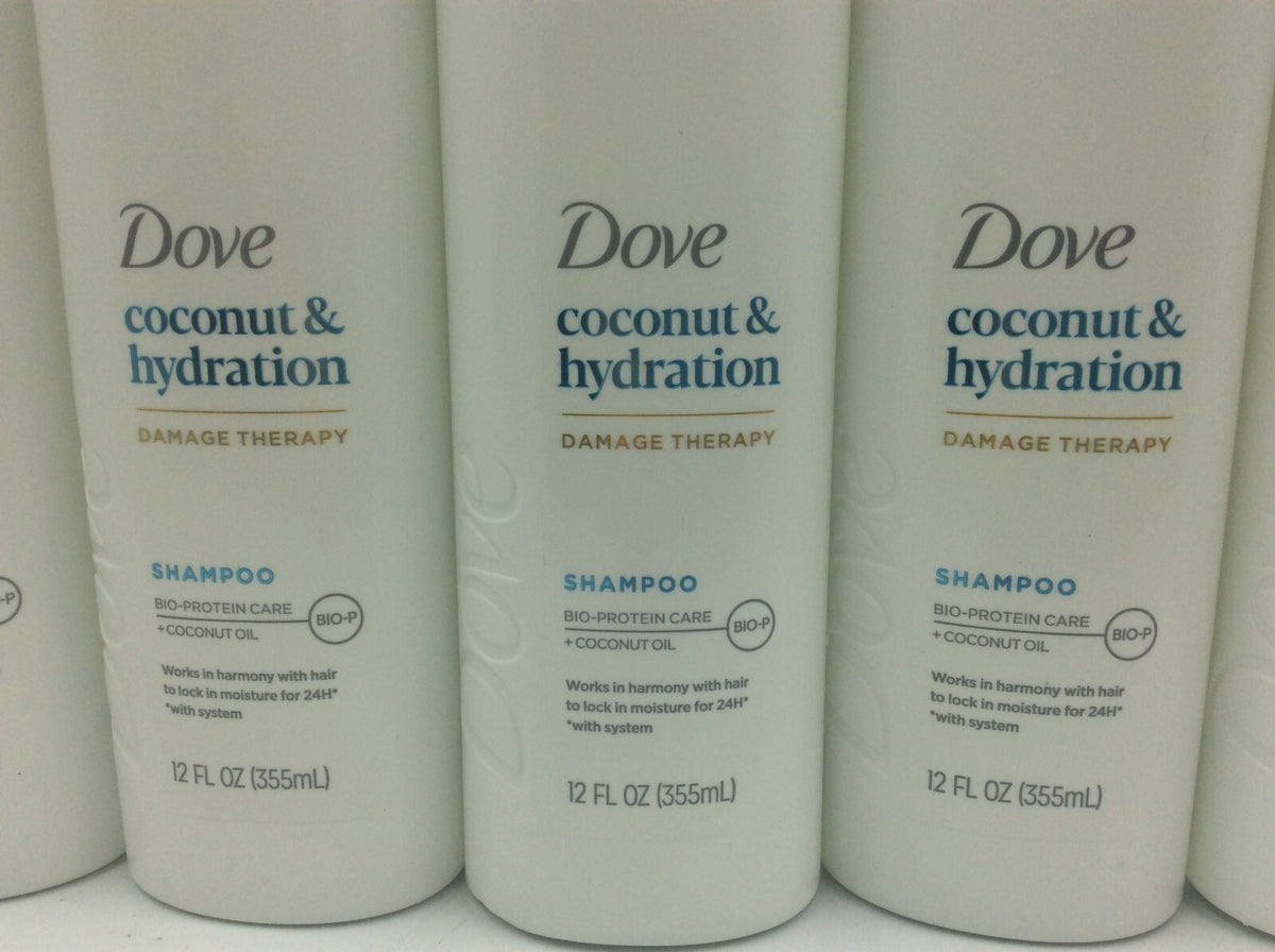 Dove Coconut & Hydration Shampoo for Dry Hair - 12 oz, Case of 6