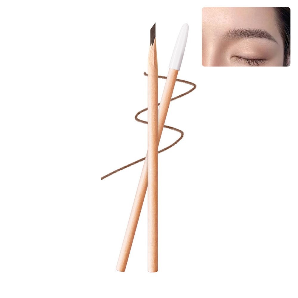 Waterproof Wooden Eyebrow Pencil for Natural, Long-Lasting Brows