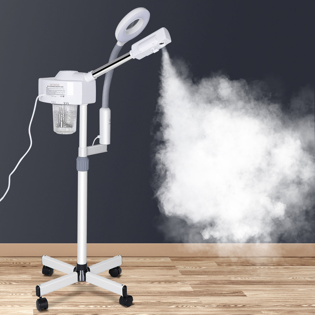 Facial Steamer with 5X Magnifying Lamp - 2 in 1 Salon Beauty Tool