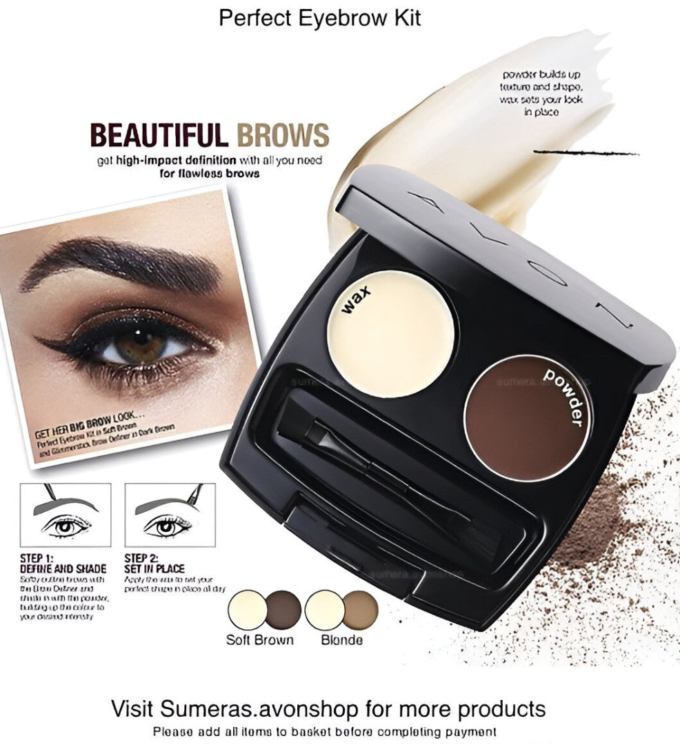 Eyebrow Definer Makeup Duo - Soft Brown | Precise Brow Shaping