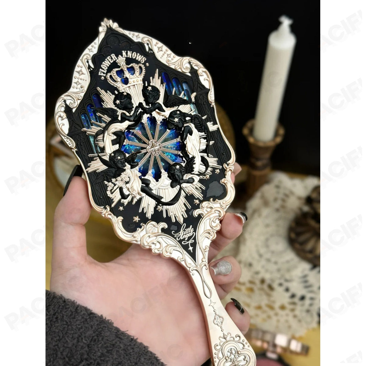 Flower Knows Little Angel Series Hand Mirror - Discontinued Rare Collectible