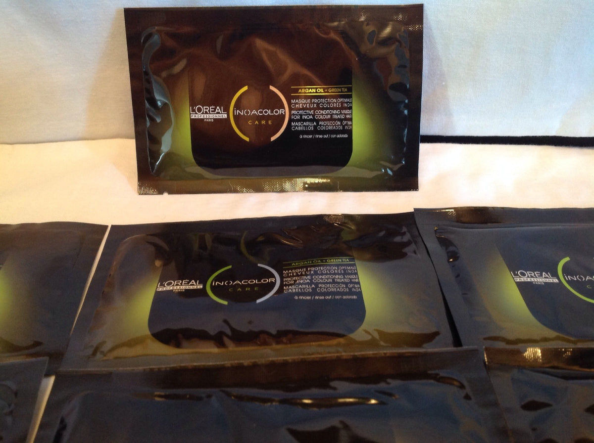 L'Oreal Inoacolor Care Argan Oil & Green Tea Protective Masque - 15ml Travel Pack of 10
