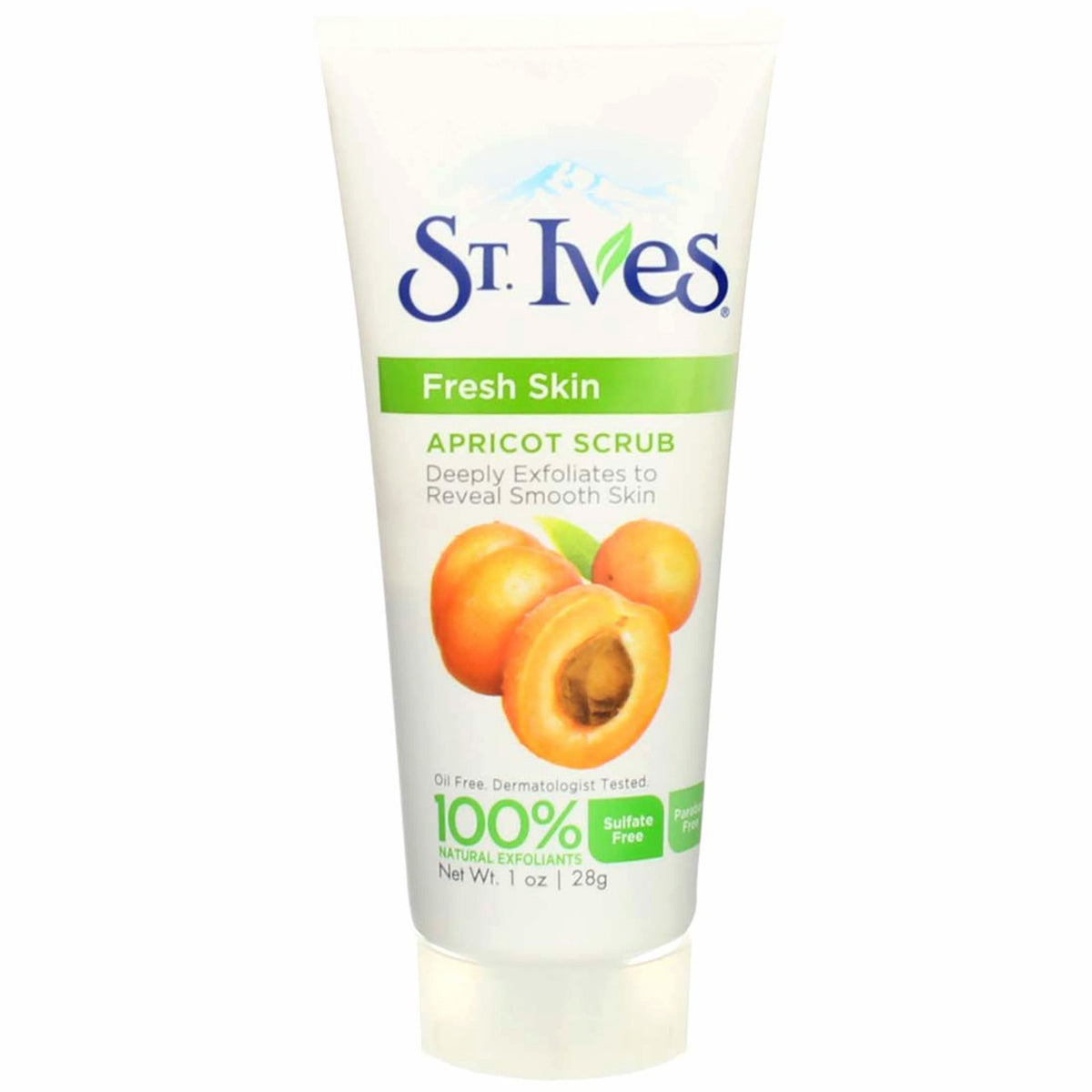 Apricot Exfoliating Facial Scrub, 4-Pack – 1 oz Each