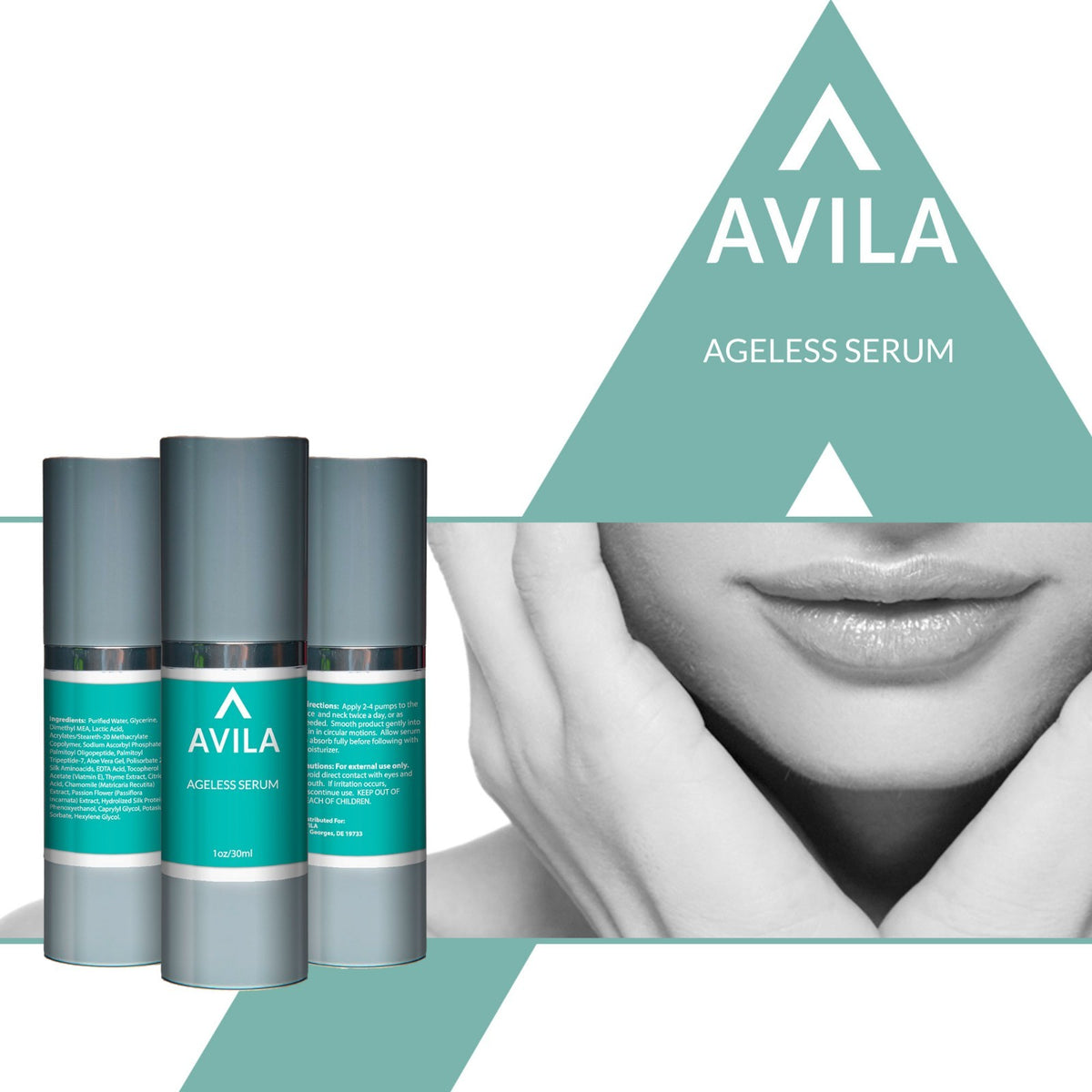 Ageless Collagen Boosting Serum for Skin Hydration & Anti-Aging - 30ml