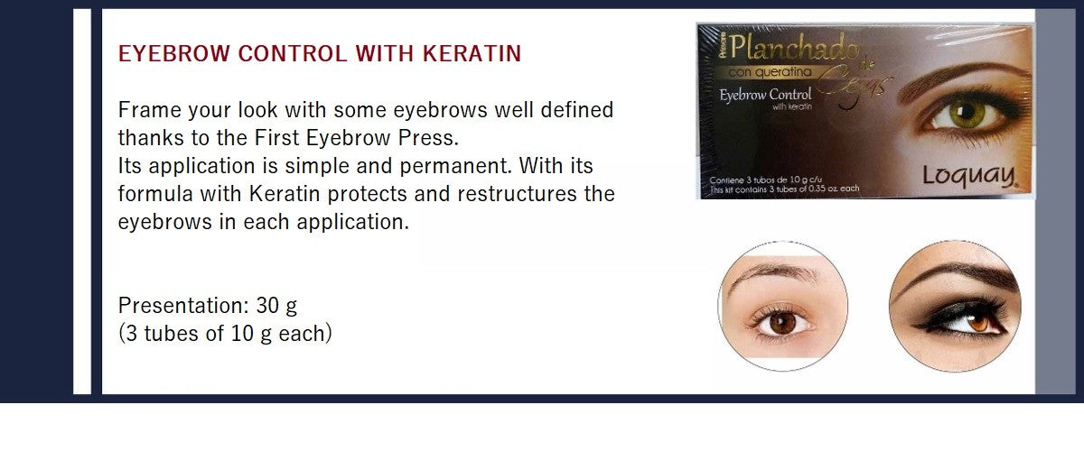 Eyebrow Control Gel with Keratin - Long-Lasting Brow Styling Kit