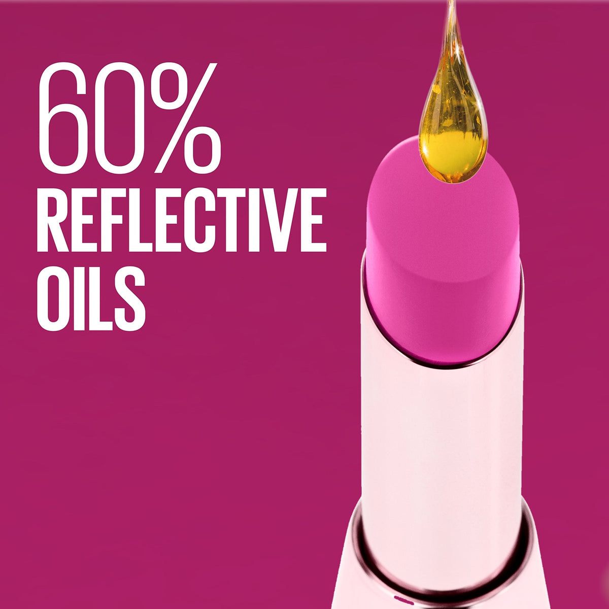 Oil-Infused Lipstick with High Shine - Pink