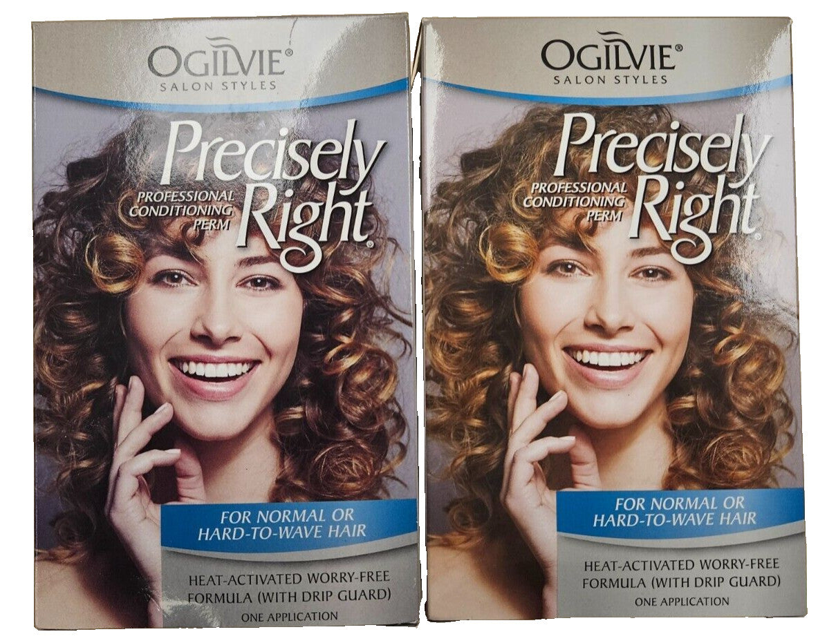Ogilvie Precisely Right Perm Kit for Normal & Hard-to-Wave Hair - Blue (2 Kits)