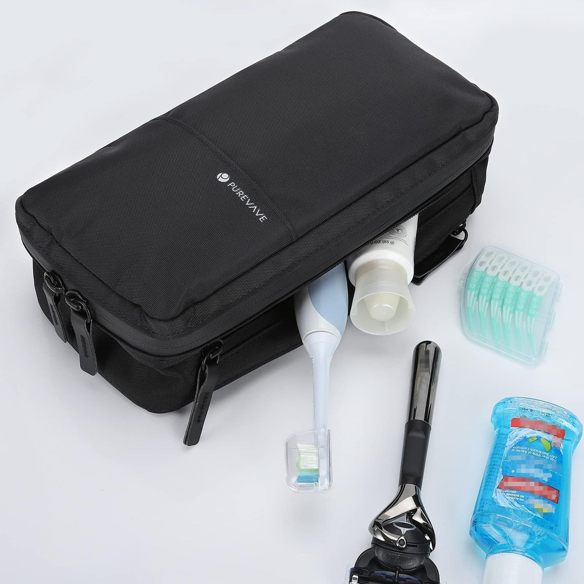 Men's Waterproof Travel Toiletry Bag Hanging Dopp Kit Compact Organizer