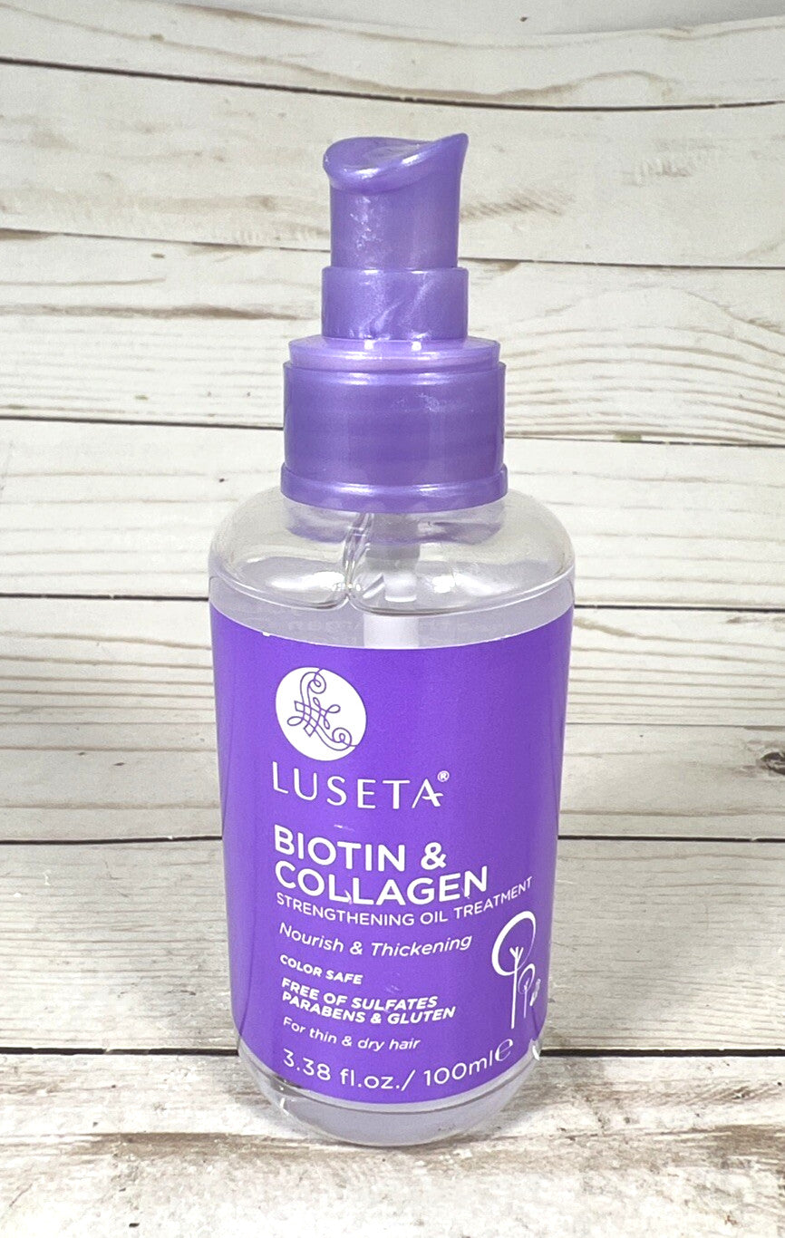 Biotin Collagen Hair Oil for Thin Dry Hair Nourishing & Thickening - 3.38oz