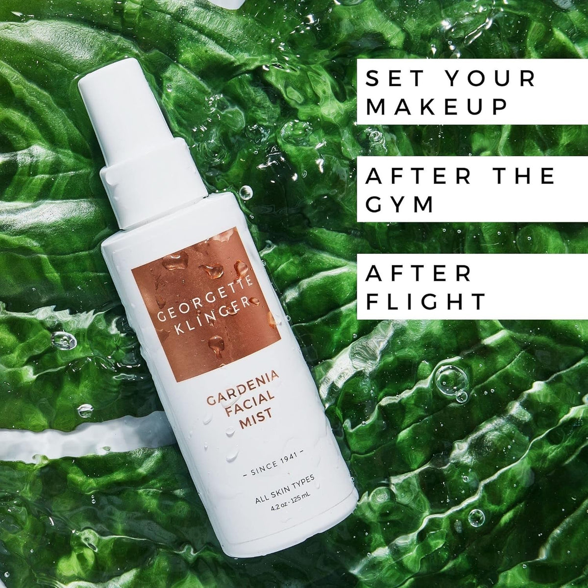 Facial Mist Hydrating Spray with Gardenia Scent for Makeup & Skin Care