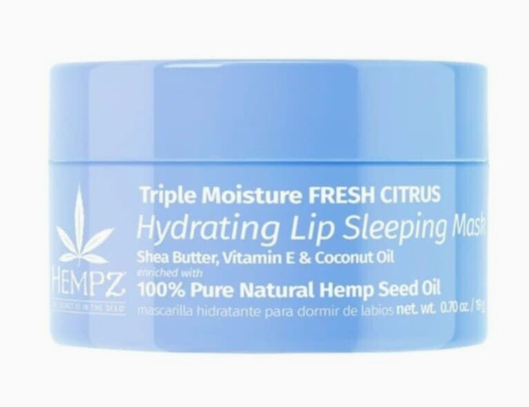 Hydrating Lip Sleeping Mask with SPF 15 - Citrus Flavor, Vegan, 0.70 oz