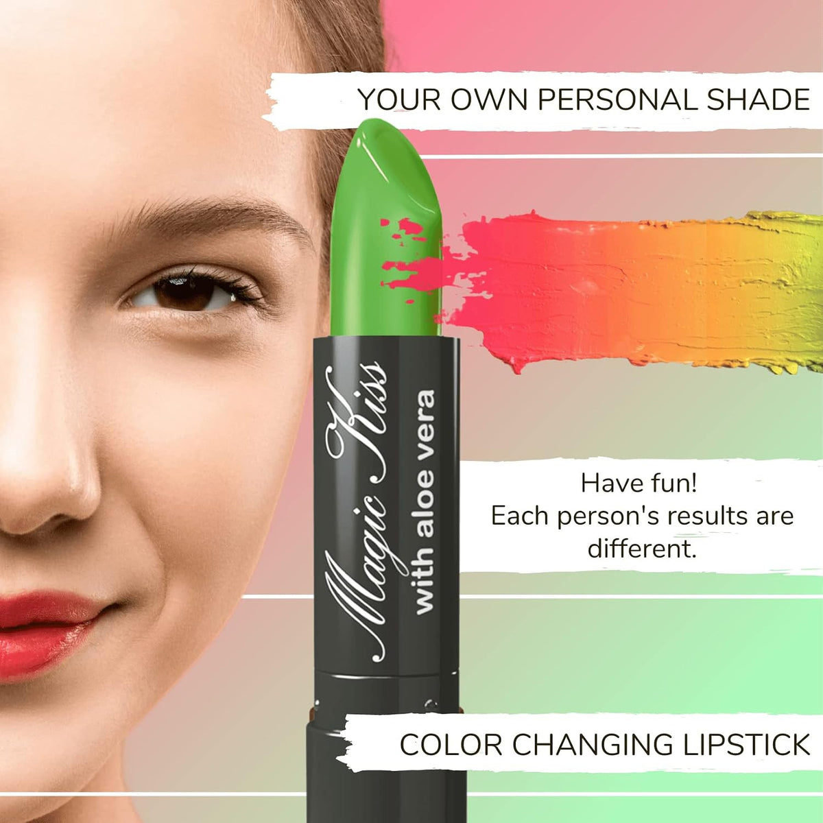 Color Changing Matte Lipstick Set with Aloe Vera - Waterproof, Long-Lasting, 6 Colors
