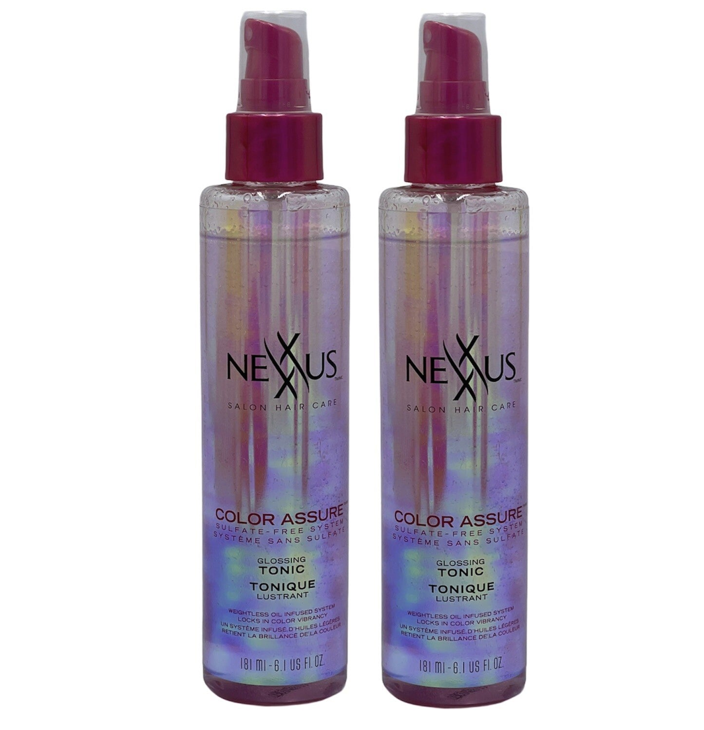 Nexxus Color Assure Shine Enhance Glossing Tonic 6.1 oz - 2 Pack for Color Treated Hair