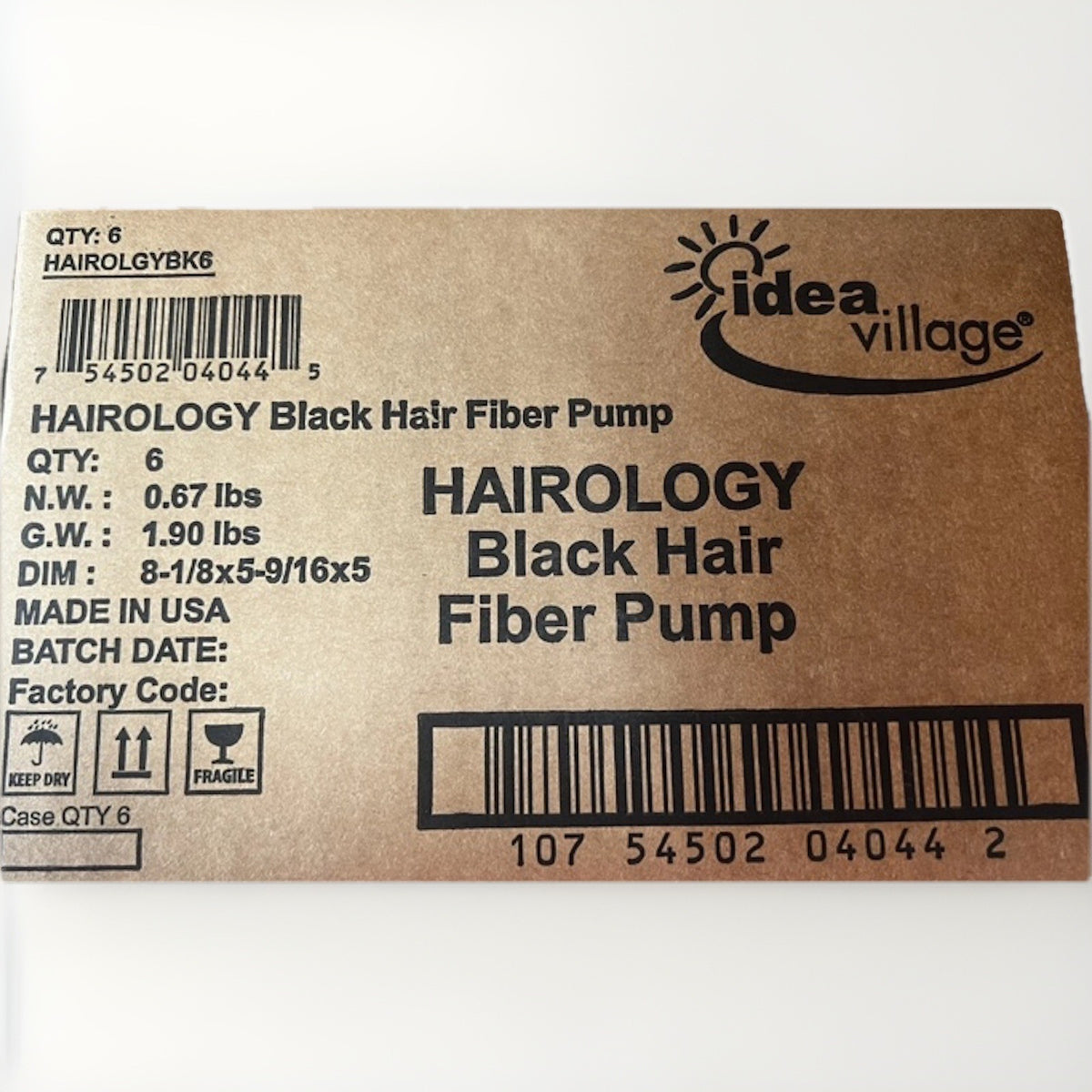 Hair Thickening Fibers Dark Brown to Black - Box of 6