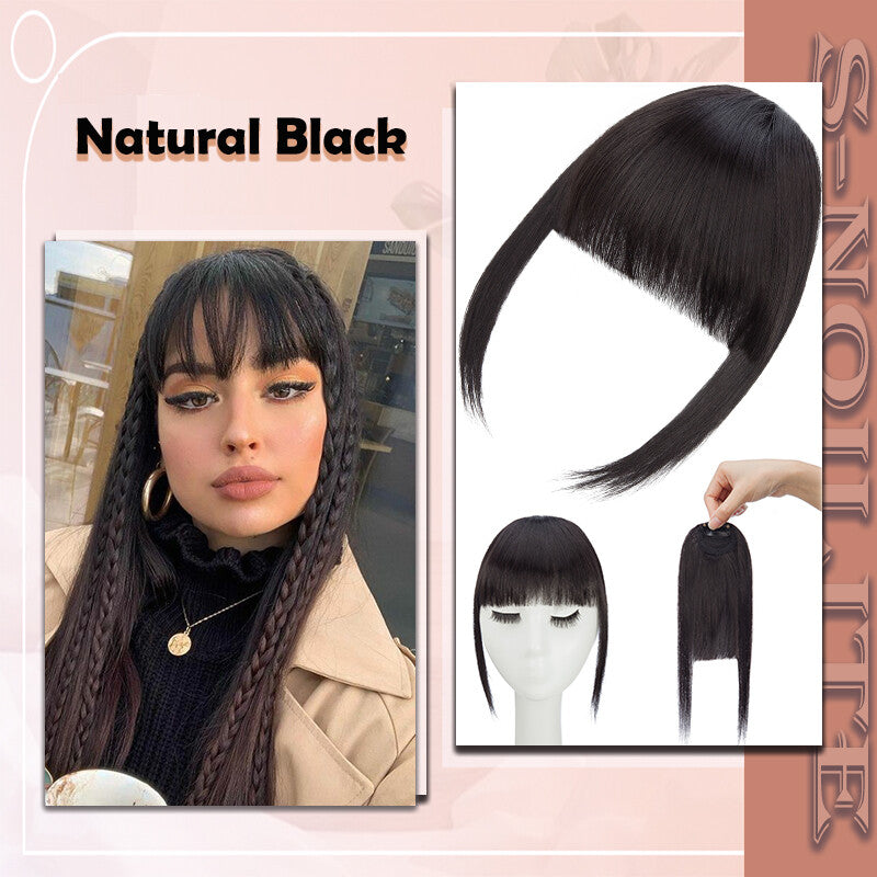 French Style Clip-In Bangs Hair Extensions - 11 Inches Natural Look