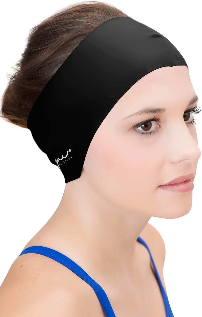 Silicone Ear & Hair Guard Headband for Swimming - Protective Swim Cap Accessory