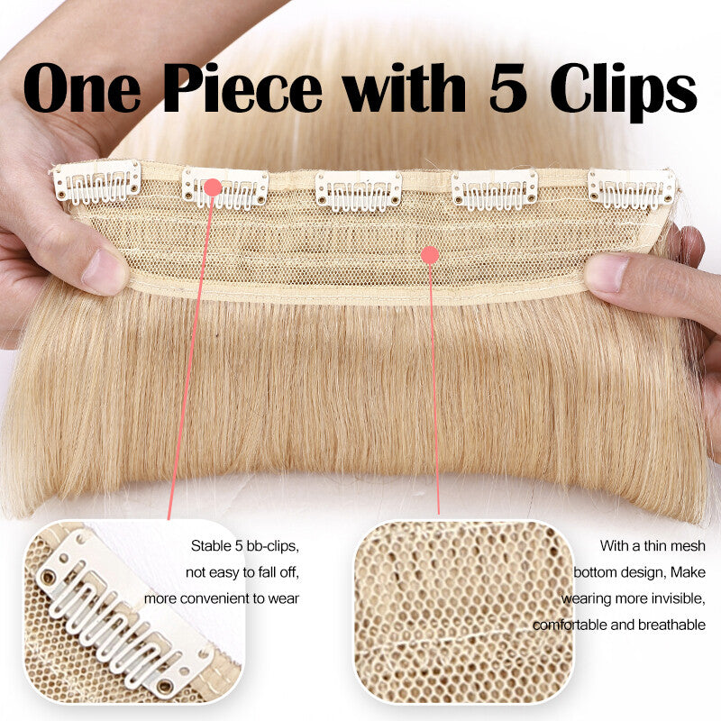 Clip-In Hair Extensions One Piece Thick 100% Remy - Full Head Highlight