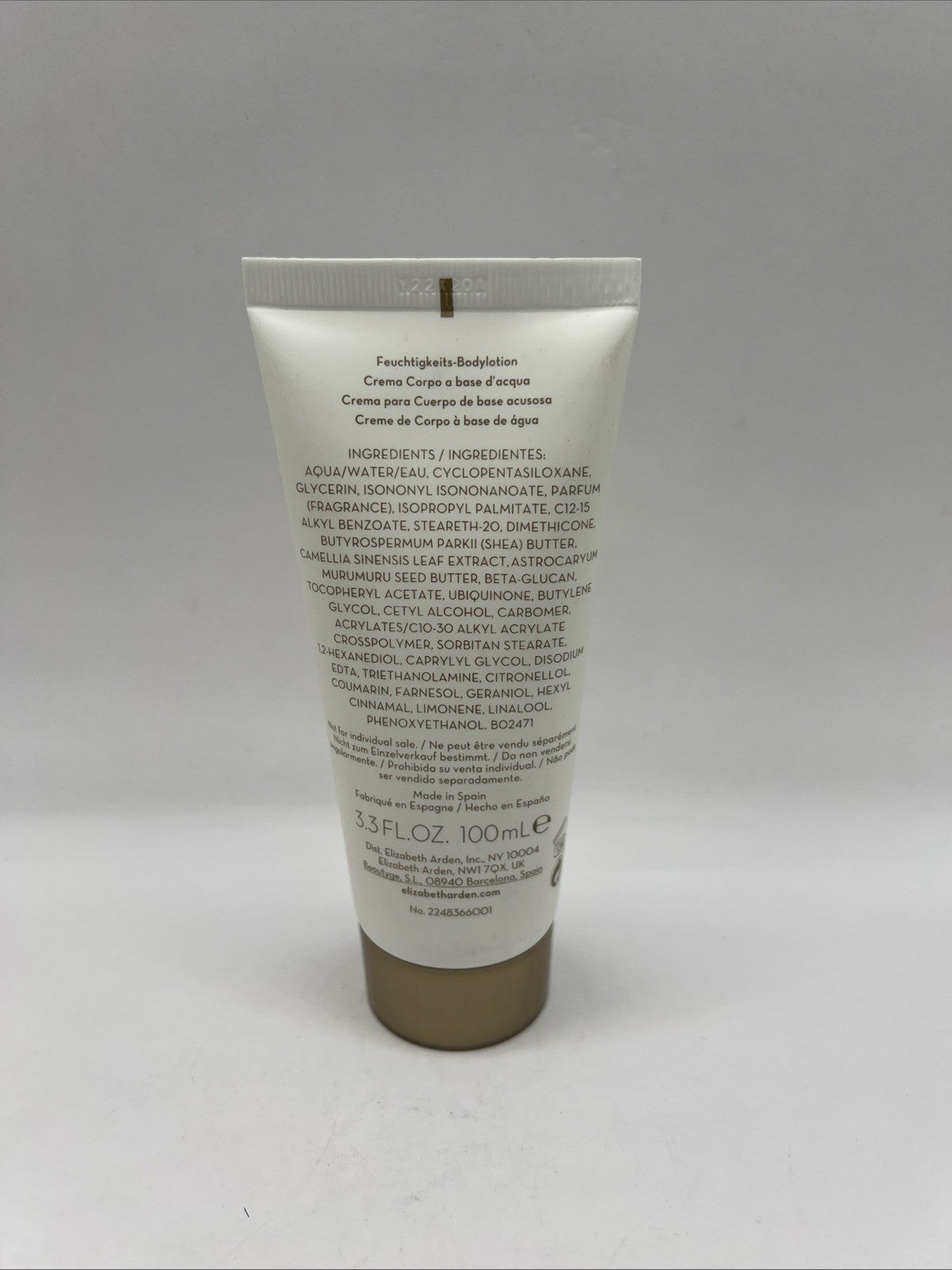 White Tea Body Water Cream 3.3 oz