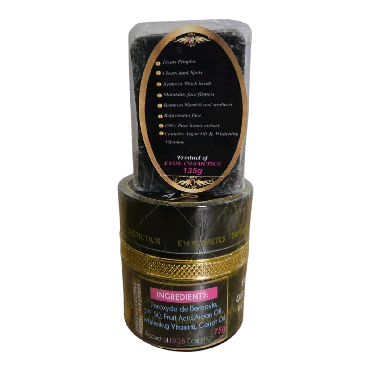 Black Gold Prestige White Facial Corrector Soap for Acne & Sun Burn Relief