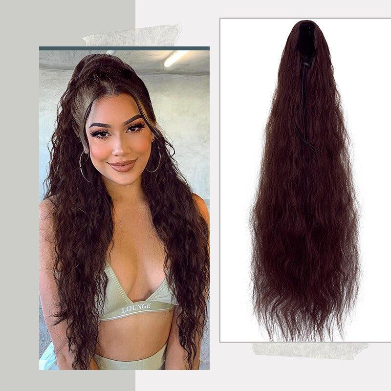200g Thick Large Drawstring Ponytail Clip-In Hair Extension for Full Head