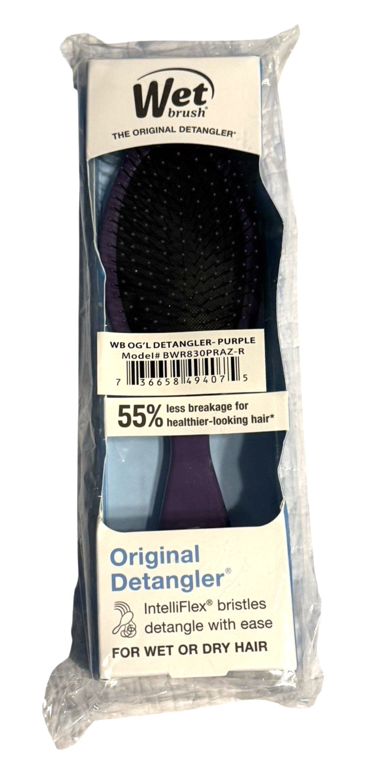 Wet Brush Original Detangler Hair Brush - Purple for Wet or Dry Hair