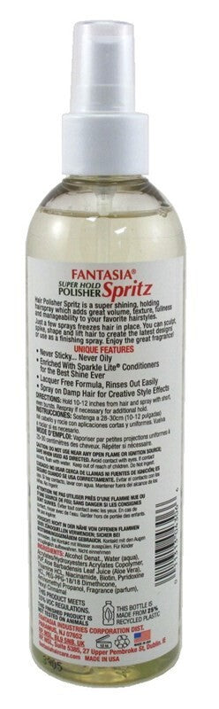 Super Hold Hairspray Spritz 10oz - 2 Pack for Volume, Shine & Manageability