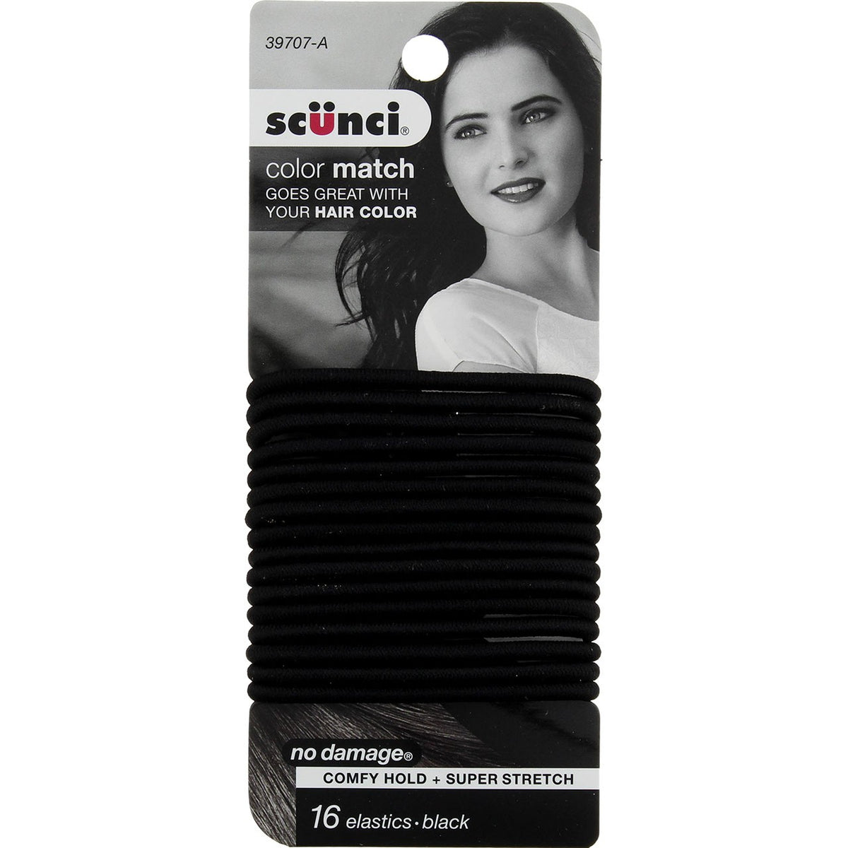 2 Pack Scunci Color Match Hair Elastics, 16 Ct