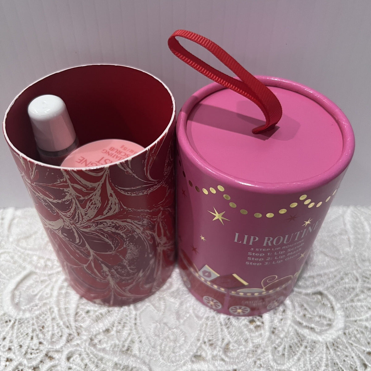 Lip Gloss, Lip Scrub & Lip Mask Gift Set - Champagne Toast 3 Piece