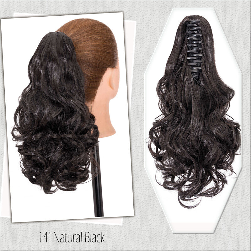Fake Ponytail Clip-In Hair Extension Thick Natural Look 14 Inches