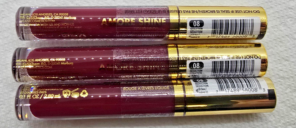 Milani Amore Shine Liquid Lip Color Seduction Set - 3 Pack